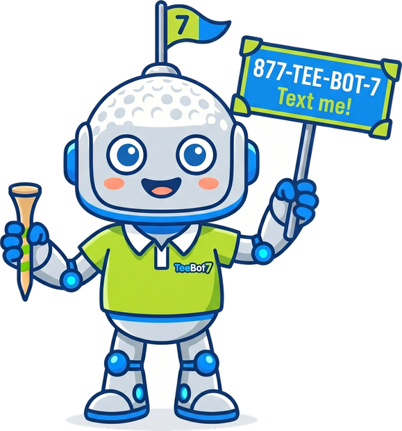Waving TeeBot7 Mascot